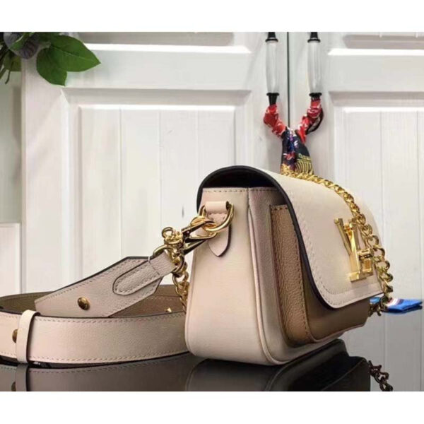 Louis Vuitton LV Women Lockme Tender Quartz White Grained Calf Leather - Image 3