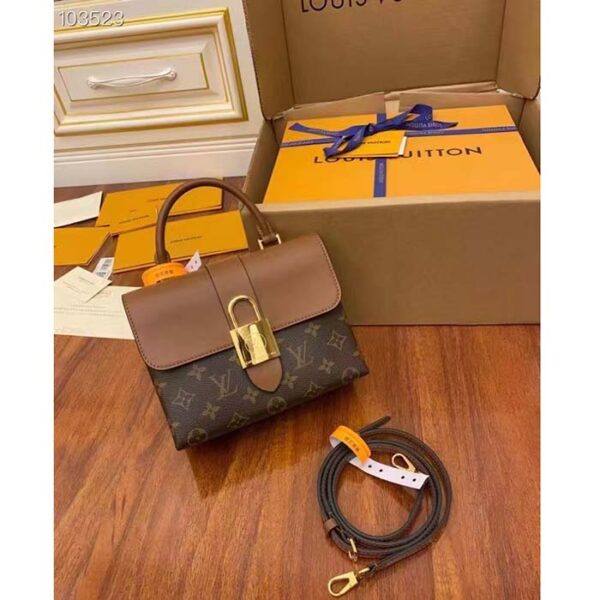 Louis Vuitton LV Women Locky BB Bag Brown Monogram Coated Canvas Smooth Cowhide - Image 3