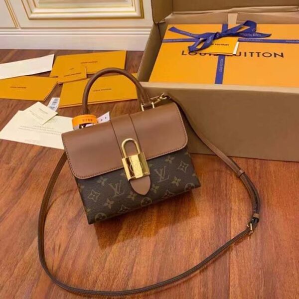 Louis Vuitton LV Women Locky BB Bag Brown Monogram Coated Canvas Smooth Cowhide - Image 2