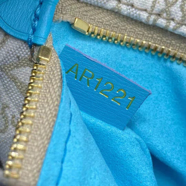 Louis Vuitton LV Women Loop Ecru Blue Since 1854 Jacquard Textile Cowhide Leather - Image 18