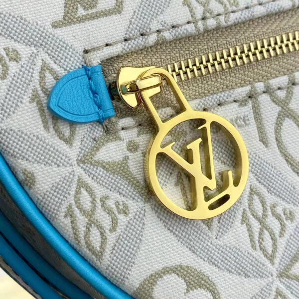 Louis Vuitton LV Women Loop Ecru Blue Since 1854 Jacquard Textile Cowhide Leather - Image 13
