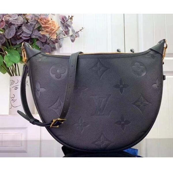 Louis Vuitton LV Women Loop Hobo Black Monogram Empreinte Embossed Grained Cowhide Leather - Image 2