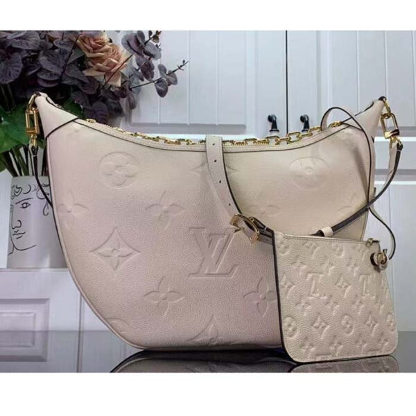 Louis Vuitton LV Women Loop Hobo Cream Monogram Empreinte Embossed Grained Cowhide Leather - Image 2