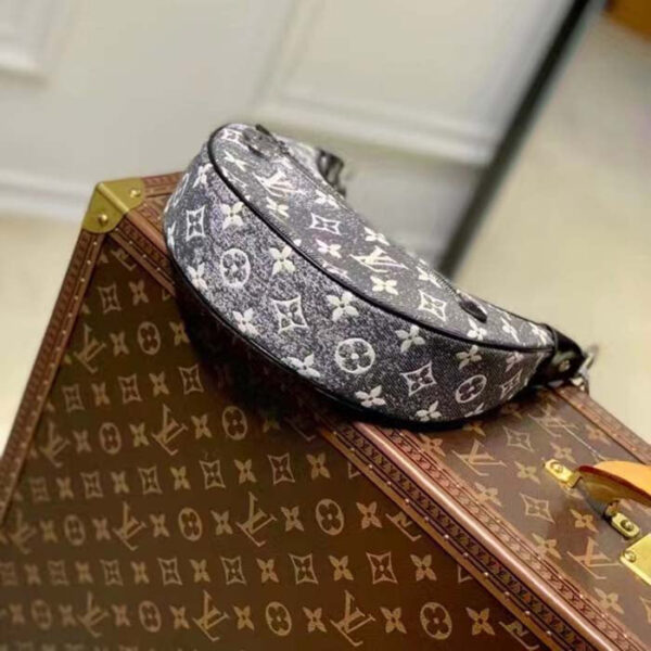 Louis Vuitton LV Women Loop PM Bag Gray Denim Textile Jacquard - Image 9