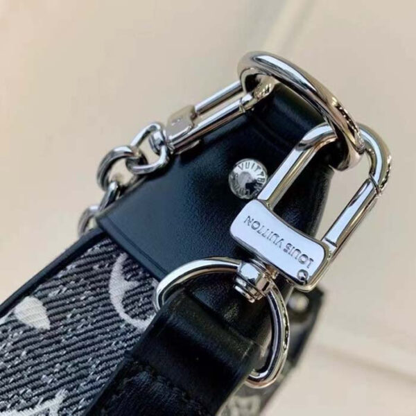Louis Vuitton LV Women Loop PM Bag Gray Denim Textile Jacquard - Image 12