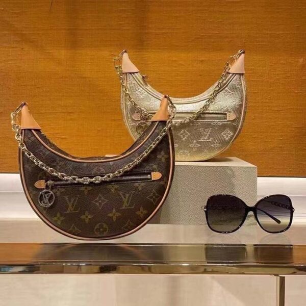 Louis Vuitton LV Women Loop PM Beige Monoglam Coated Canvas Zip Closure - Image 5