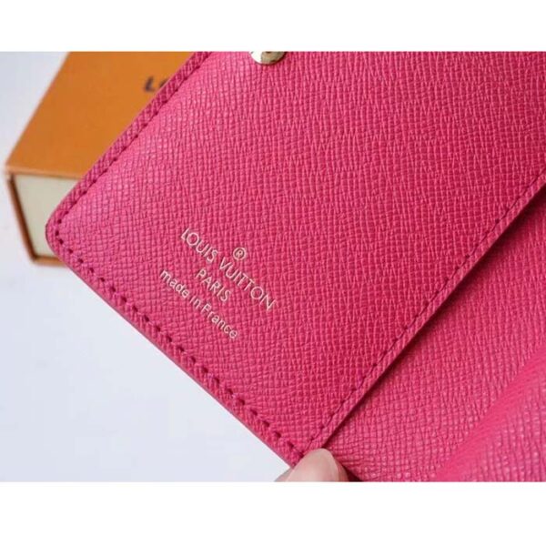 Louis Vuitton LV Women Lou Wallet Fall For You Fuchsia Pink Monogram Coated Canvas - Image 10