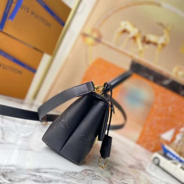 Louis Vuitton LV Women Madeleine BB Handbag Black Monogram Empreinte Grained Cowhide - Image 4