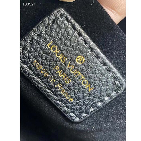 Louis Vuitton LV Women Madeleine BB Handbag Black Monogram Empreinte Grained Cowhide - Image 10