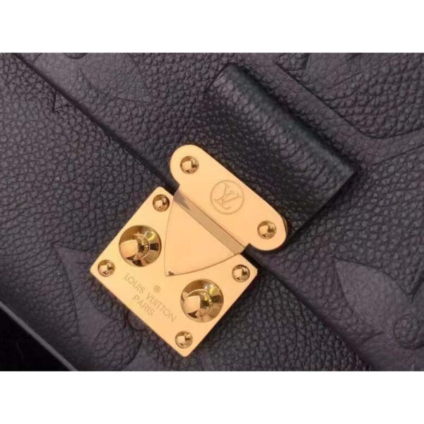 Louis Vuitton LV Women Madeleine MM Handbag Black Embossed Grained Cowhide Leather - Image 8
