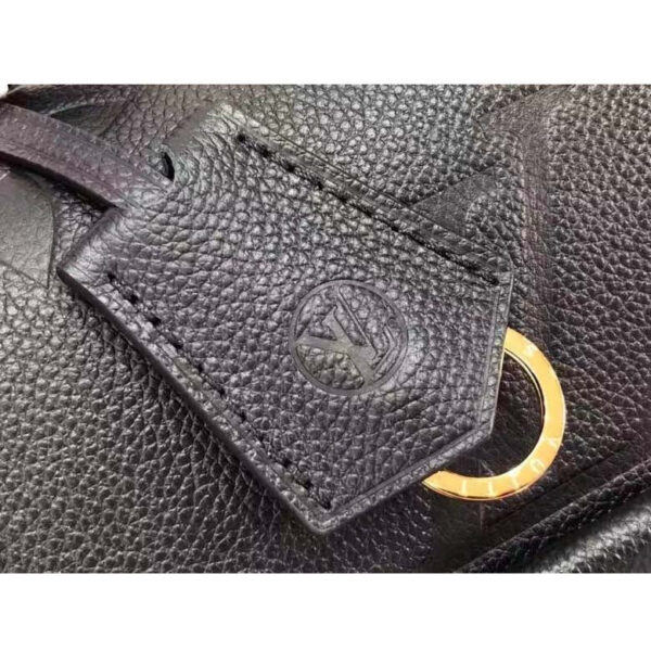 Louis Vuitton LV Women Madeleine MM Handbag Black Embossed Grained Cowhide Leather - Image 9
