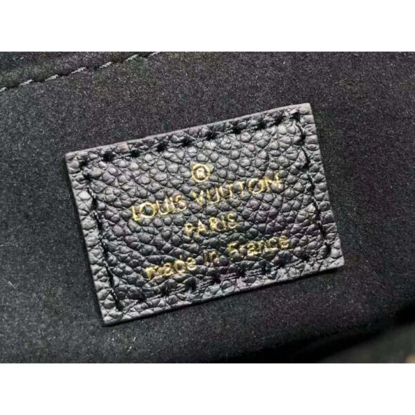 Louis Vuitton LV Women Madeleine MM Handbag Black Embossed Grained Cowhide Leather - Image 10