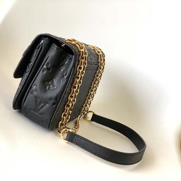 Louis Vuitton LV Women Marceau Black Embossed Grained Cowhide Leather - Image 5
