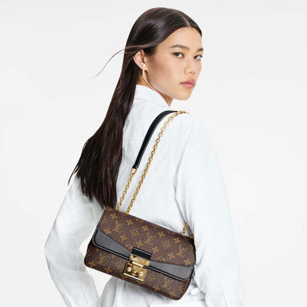 Louis Vuitton LV Women Marceau Black Monogram Coated Canvas Cowhide Leather - Image 13