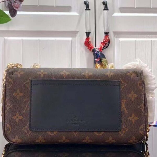 Louis Vuitton LV Women Marceau Black Monogram Coated Canvas Cowhide Leather - Image 3