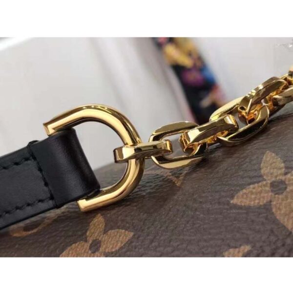 Louis Vuitton LV Women Marceau Black Monogram Coated Canvas Cowhide Leather - Image 9