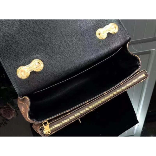 Louis Vuitton LV Women Marceau Black Monogram Coated Canvas Cowhide Leather - Image 6