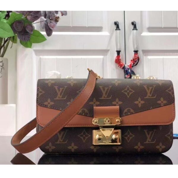 Louis Vuitton LV Women Marceau Brown Monogram Coated Canvas Cowhide Leather - Image 2