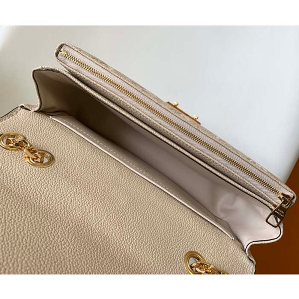 Louis Vuitton LV Women Marceau Dove Gray Embossed Grained Cowhide Leather - Image 8