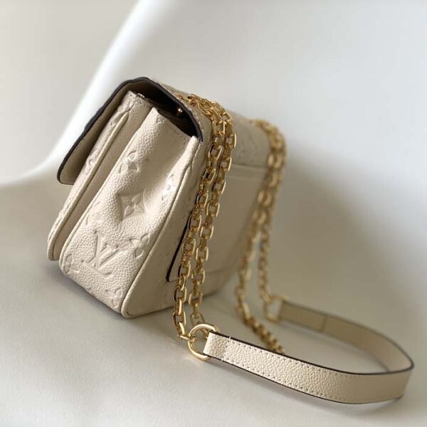 Louis Vuitton LV Women Marceau Dove Gray Embossed Grained Cowhide Leather - Image 5