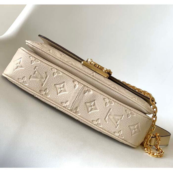 Louis Vuitton LV Women Marceau Dove Gray Embossed Grained Cowhide Leather - Image 4