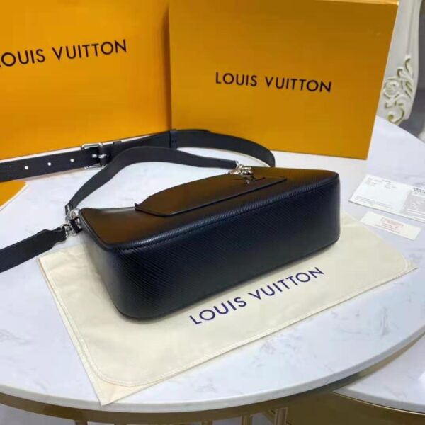 Louis Vuitton LV Women Marelle Handbag Black Epi Grained Cowhide Leather Canvas - Image 8