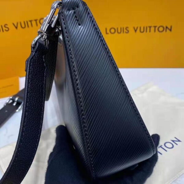 Louis Vuitton LV Women Marelle Handbag Black Epi Grained Cowhide Leather Canvas - Image 10