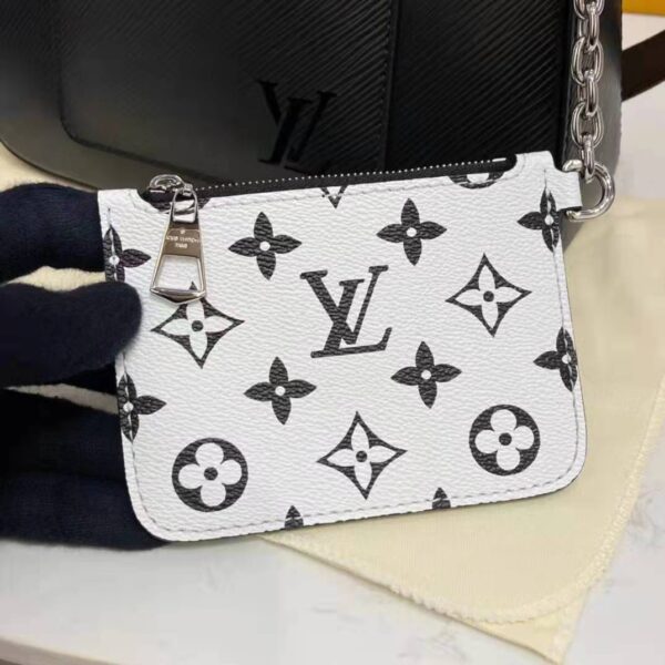 Louis Vuitton LV Women Marelle Handbag Black Epi Grained Cowhide Leather Canvas - Image 12