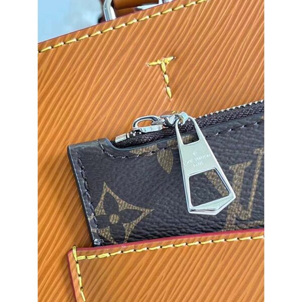 Louis Vuitton LV Women Marelle Tote MM Gold Miel Brown Epi Grained Cowhide - Image 9