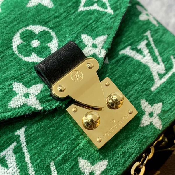 Louis Vuitton LV Women Micro Métis Bag Green Monogram Jacquard Velvet - Image 7