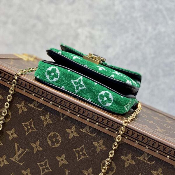 Louis Vuitton LV Women Micro Métis Bag Green Monogram Jacquard Velvet - Image 5