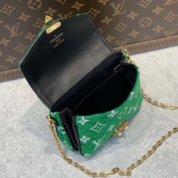 Louis Vuitton LV Women Micro Métis Bag Green Monogram Jacquard Velvet - Image 6