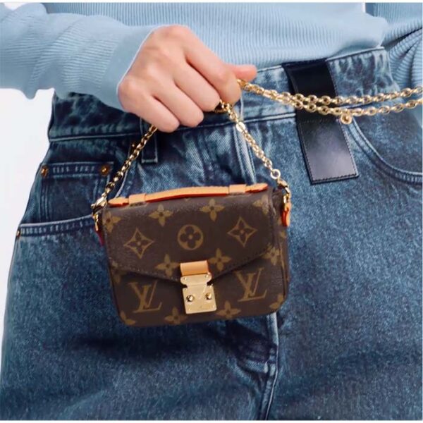 Louis Vuitton LV Women Micro Métis Bag Monogram Coated Canvas Cowhide Leather - Image 8