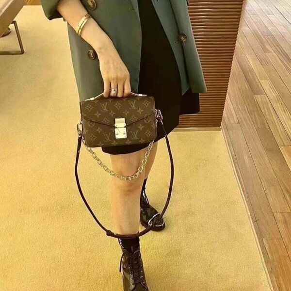Louis Vuitton LV Women Micro Métis Bag Monogram Coated Canvas Cowhide Leather - Image 6