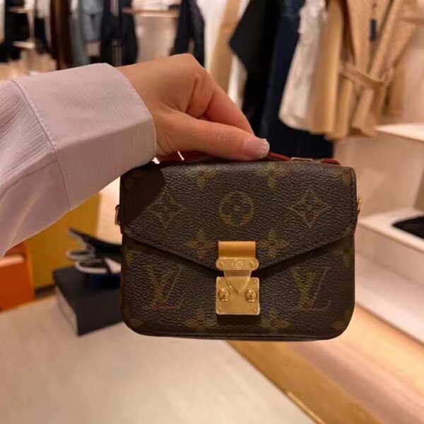 Louis Vuitton LV Women Micro Métis Bag Monogram Coated Canvas Cowhide Leather - Image 2