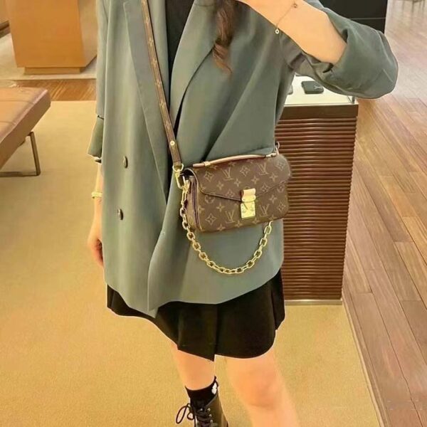 Louis Vuitton LV Women Micro Métis Bag Monogram Coated Canvas Cowhide Leather - Image 5