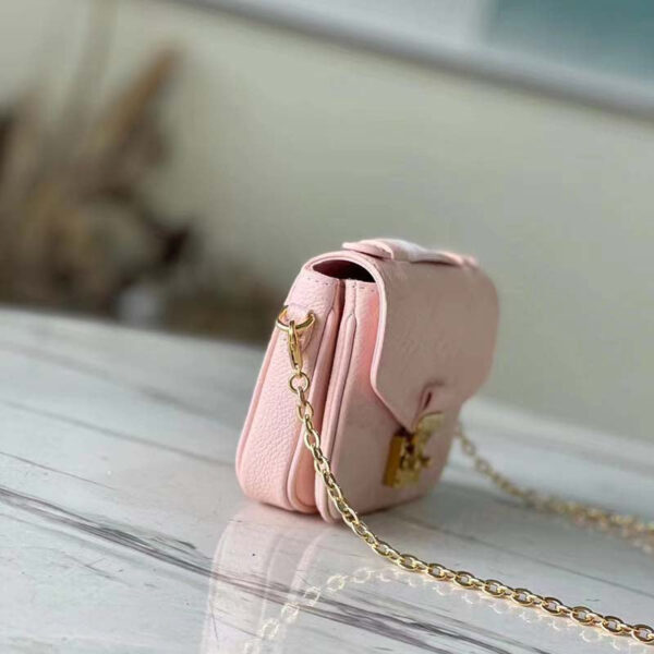 Louis Vuitton LV Women Micro Métis Pink Monogram Empreinte Embossed Supple Grained Cowhide - Image 5