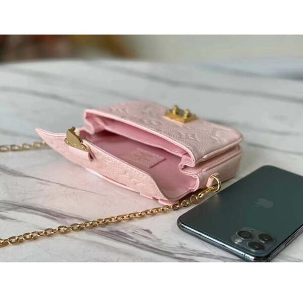Louis Vuitton LV Women Micro Métis Pink Monogram Empreinte Embossed Supple Grained Cowhide - Image 6