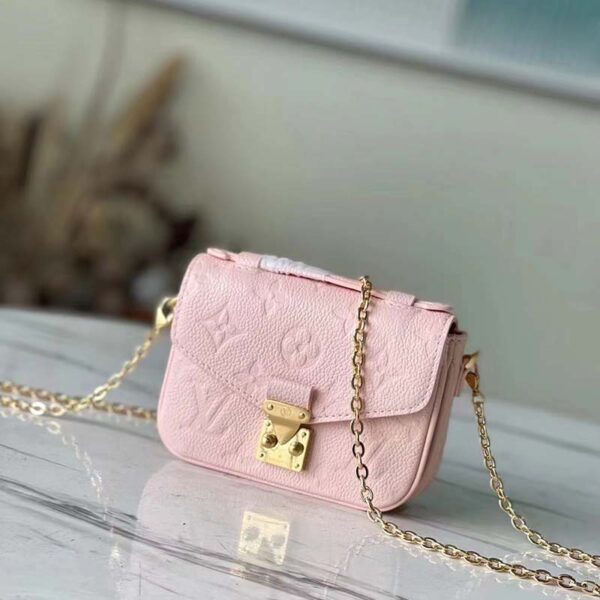 Louis Vuitton LV Women Micro Métis Pink Monogram Empreinte Embossed Supple Grained Cowhide - Image 2