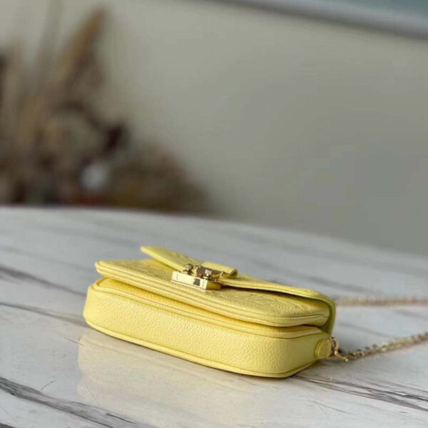 Louis Vuitton LV Women Micro Métis Yellow Monogram Empreinte Embossed Supple Grained Cowhide - Image 3