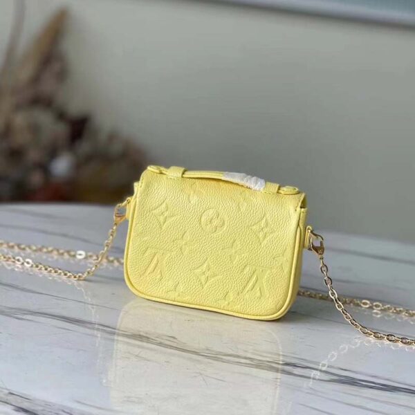 Louis Vuitton LV Women Micro Métis Yellow Monogram Empreinte Embossed Supple Grained Cowhide - Image 5