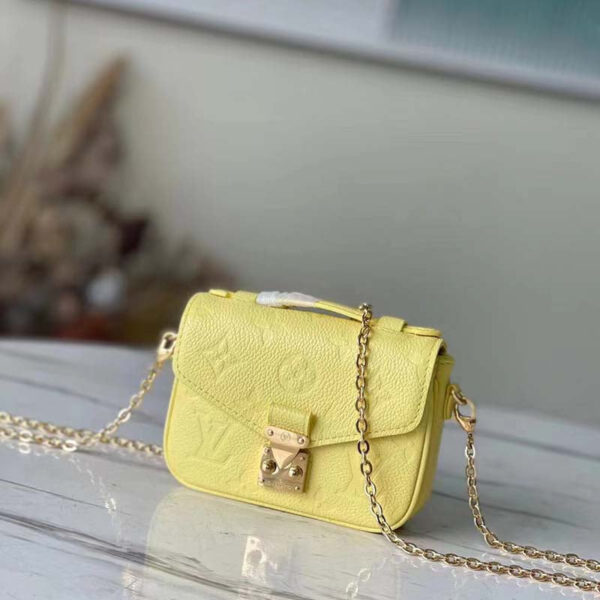 Louis Vuitton LV Women Micro Métis Yellow Monogram Empreinte Embossed Supple Grained Cowhide - Image 2