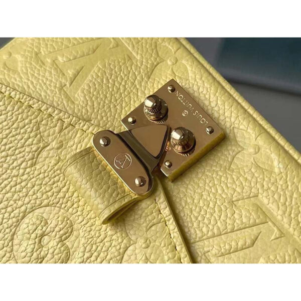 Louis Vuitton LV Women Micro Métis Yellow Monogram Empreinte Embossed Supple Grained Cowhide - Image 7
