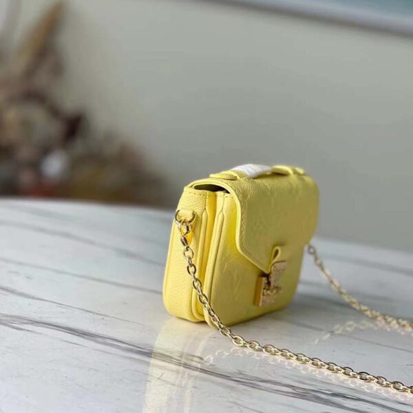 Louis Vuitton LV Women Micro Métis Yellow Monogram Empreinte Embossed Supple Grained Cowhide - Image 6