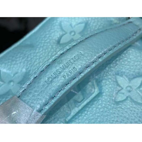 Louis Vuitton LV Women Micro Vanity Blue Monogram Empreinte Embossed Supple Grained Cowhide Leather - Image 8
