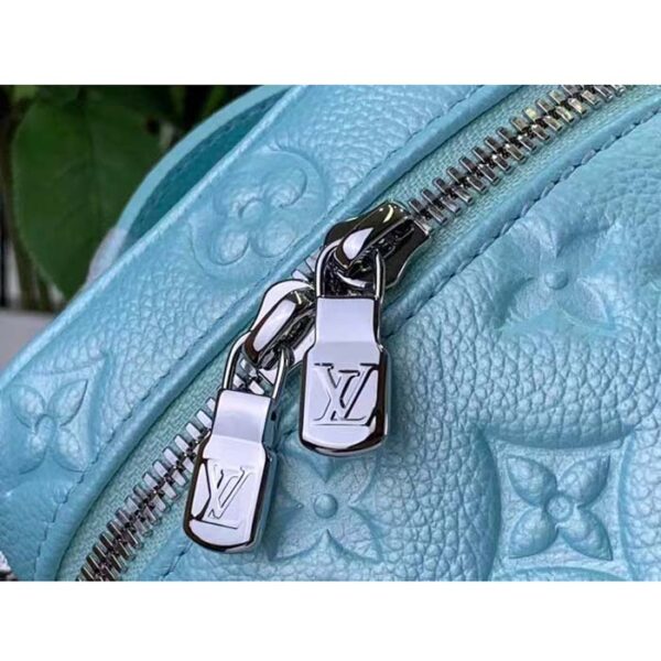 Louis Vuitton LV Women Micro Vanity Blue Monogram Empreinte Embossed Supple Grained Cowhide Leather - Image 7