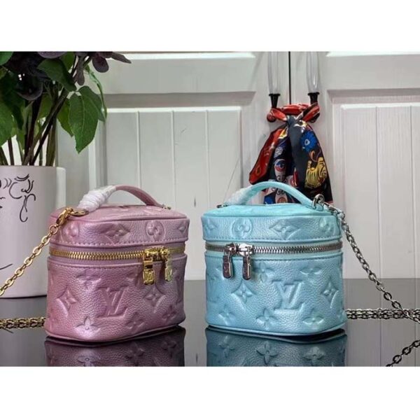 Louis Vuitton LV Women Micro Vanity Pearly Lilac Monogram Empreinte Embossed Supple Grained Cowhide - Image 12