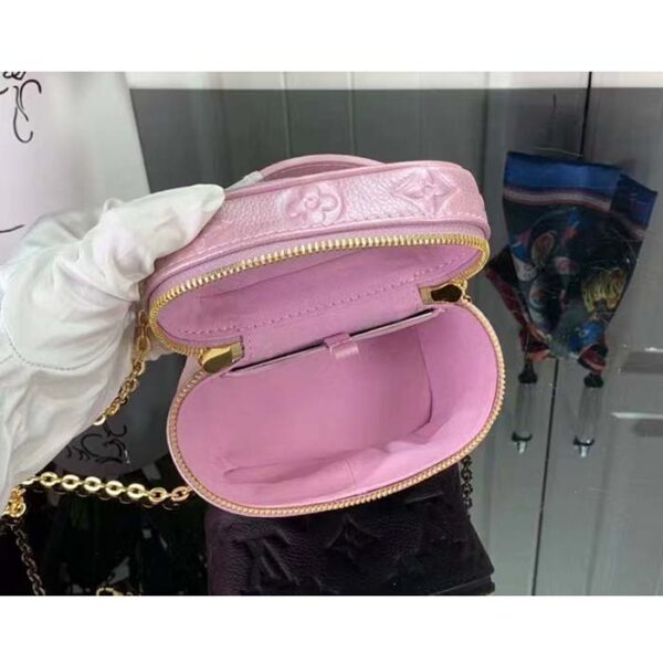 Louis Vuitton LV Women Micro Vanity Pearly Lilac Monogram Empreinte Embossed Supple Grained Cowhide - Image 6