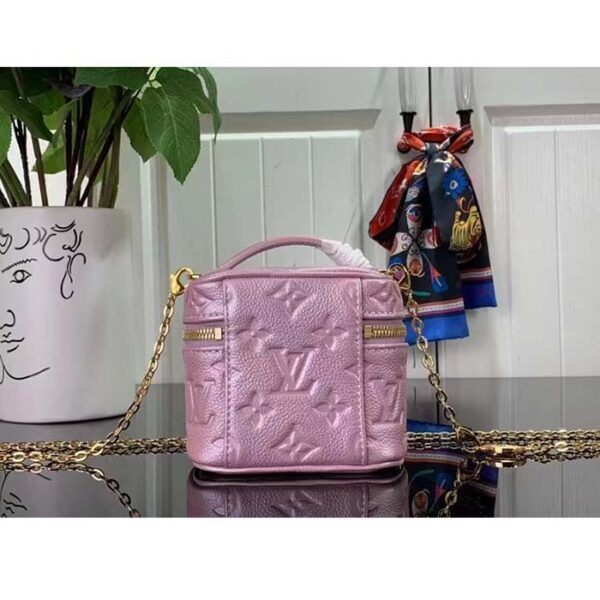 Louis Vuitton LV Women Micro Vanity Pearly Lilac Monogram Empreinte Embossed Supple Grained Cowhide - Image 4