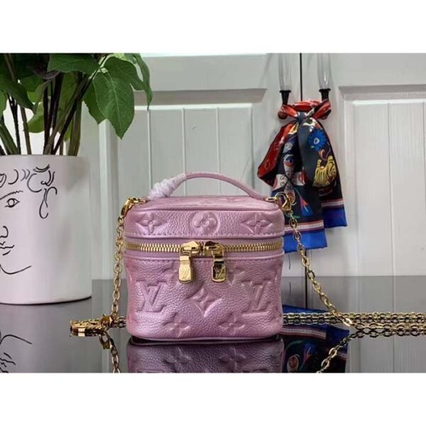 Louis Vuitton LV Women Micro Vanity Pearly Lilac Monogram Empreinte Embossed Supple Grained Cowhide - Image 2